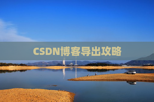 CSDN博客导出攻略